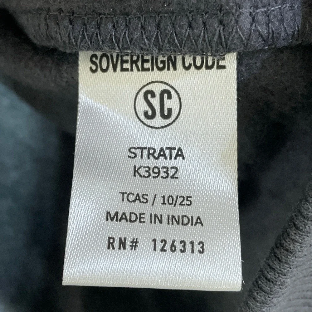 NWOT Sovereign Code Strata Hoodie Boys Men's XL 18-20 Gray Cotton Polyester